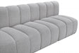 Arc Boucle Fabric 8pc. Sectional Grey - 102Grey-S8C - Vega Furniture