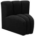 Arc Boucle Fabric Modular Chair Black - 102Black-CC - Vega Furniture