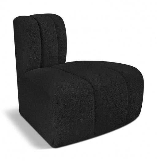 Arc Boucle Fabric Modular Chair Black - 102Black-RC - Vega Furniture