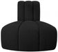 Arc Boucle Fabric Modular Chair Black - 102Black-RC - Vega Furniture