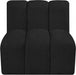 Arc Boucle Fabric Modular Chair Black - 102Black-ST - Vega Furniture