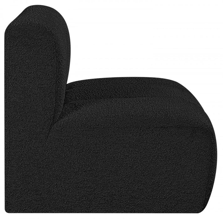 Arc Boucle Fabric Modular Chair Black - 102Black-ST - Vega Furniture