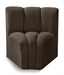 Arc Boucle Fabric Modular Chair Brown - 102Brown-CC - Vega Furniture