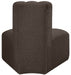 Arc Boucle Fabric Modular Chair Brown - 102Brown-RC - Vega Furniture