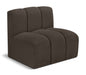 Arc Boucle Fabric Modular Chair Brown - 102Brown-ST - Vega Furniture