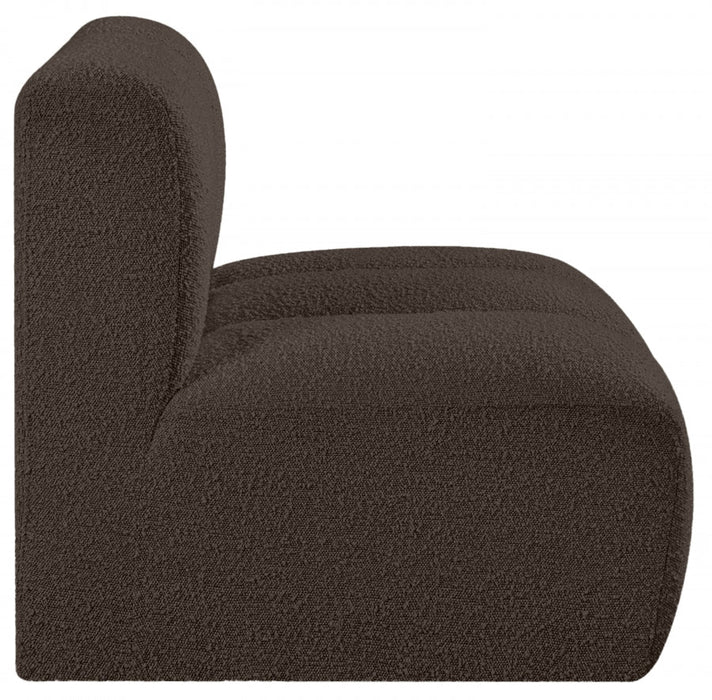 Arc Boucle Fabric Modular Chair Brown - 102Brown-ST - Vega Furniture