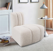 Arc Boucle Fabric Modular Chair Cream - 102Cream-RC - Vega Furniture