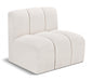 Arc Boucle Fabric Modular Chair Cream - 102Cream-ST - Vega Furniture