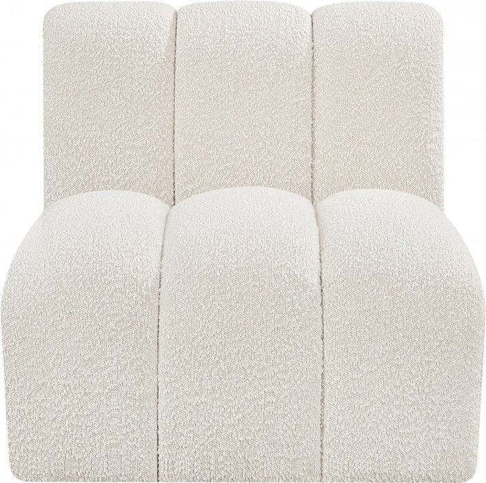 Arc Boucle Fabric Modular Chair Cream - 102Cream-ST - Vega Furniture