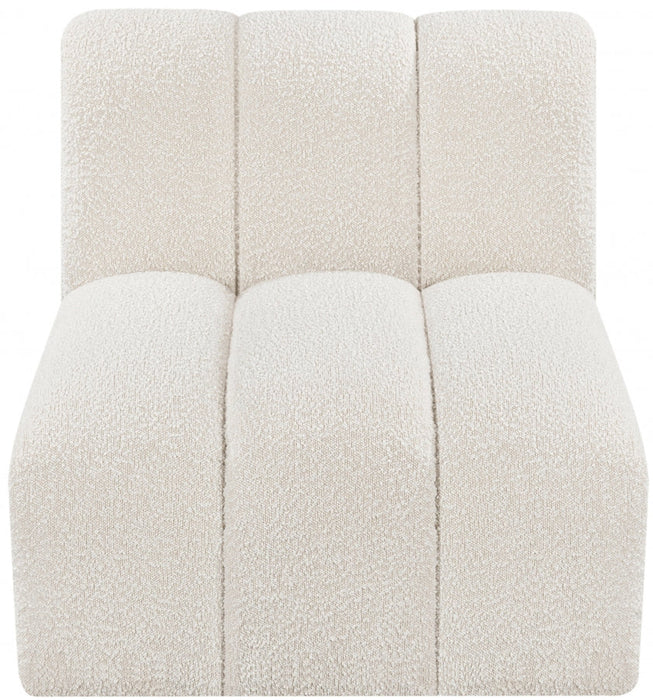 Arc Boucle Fabric Modular Chair Cream - 102Cream-ST - Vega Furniture