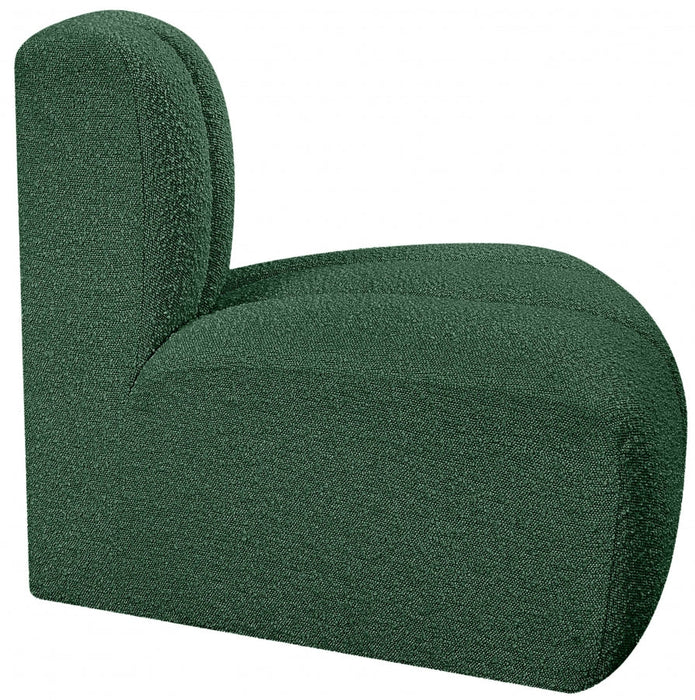 Arc Boucle Fabric Modular Chair Green - 102Green-RC - Vega Furniture