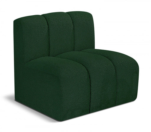 Arc Boucle Fabric Modular Chair Green - 102Green-ST - Vega Furniture