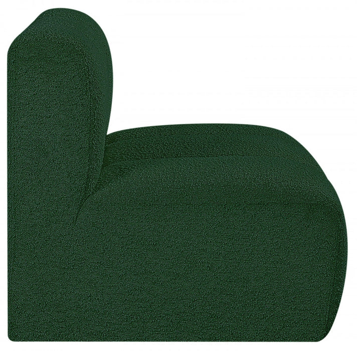 Arc Boucle Fabric Modular Chair Green - 102Green-ST - Vega Furniture