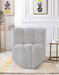 Arc Boucle Fabric Modular Chair Grey - 102Grey-CC - Vega Furniture