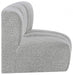 Arc Boucle Fabric Modular Chair Grey - 102Grey-CC - Vega Furniture