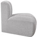 Arc Boucle Fabric Modular Chair Grey - 102Grey-RC - Vega Furniture