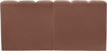 Arc Faux Leather 2pc. Sectional Cognac - 101Cognac-S2A - Vega Furniture