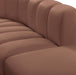 Arc Faux Leather 2pc. Sectional Cognac - 101Cognac-S2A - Vega Furniture