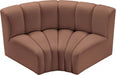 Arc Faux Leather 2pc. Sectional Cognac - 101Cognac-S2B - Vega Furniture