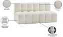 Arc Faux Leather 2pc. Sectional Cream - 101Cream-S2A - Vega Furniture
