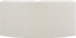 Arc Faux Leather 2pc. Sectional Cream - 101Cream-S2B - Vega Furniture