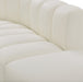 Arc Faux Leather 2pc. Sectional Cream - 101Cream-S2B - Vega Furniture