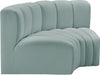 Arc Faux Leather 2pc. Sectional Mint - 101Mint-S2B - Vega Furniture