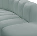 Arc Faux Leather 2pc. Sectional Mint - 101Mint-S2B - Vega Furniture