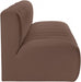 Arc Faux Leather 3pc. Sectional Brown - 101Brown-S3F - Vega Furniture