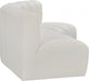 Arc Faux Leather 3pc. Sectional Cream - 101Cream-S3B - Vega Furniture