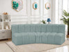 Arc Faux Leather 3pc. Sectional Mint - 101Mint-S3B - Vega Furniture