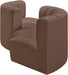 Arc Faux Leather 4pc. Sectional Brown - 101Brown-S4F - Vega Furniture