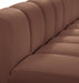 Arc Faux Leather 4pc. Sectional Cognac - 101Cognac-S4A - Vega Furniture