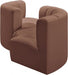 Arc Faux Leather 4pc. Sectional Cognac - 101Cognac-S4F - Vega Furniture
