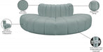 Arc Faux Leather 4pc. Sectional Mint - 101Mint-S4G - Vega Furniture