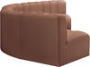 Arc Faux Leather 6pc. Sectional Cognac - 101Cognac-S6B - Vega Furniture