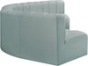 Arc Faux Leather 6pc. Sectional Mint - 101Mint-S6B - Vega Furniture