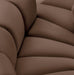 Arc Faux Leather Fabric 10pc. Sectional Brown - 101Brown-S10A - Vega Furniture