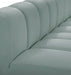 Arc Faux Leather Fabric 10pc. Sectional Mint - 101Mint-S10A - Vega Furniture