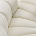 Arc Faux Leather Fabric 6pc. Sectional Cream - 101Cream-S6C - Vega Furniture