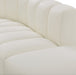 Arc Faux Leather Fabric 7pc. Sectional Cream - 101Cream-S7B - Vega Furniture