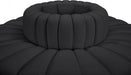 Arc Faux Leather Fabric 8pc. Sectional Black - 101Black-S8D - Vega Furniture