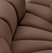 Arc Faux Leather Fabric 8pc. Sectional Brown - 101Brown-S8B - Vega Furniture