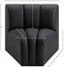 Arc Faux Leather Modular Chair Black - 101Black-CC - Vega Furniture