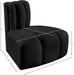 Arc Faux Leather Modular Chair Black - 101Black-RC - Vega Furniture