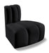 Arc Faux Leather Modular Chair Black - 101Black-RC - Vega Furniture