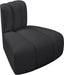 Arc Faux Leather Modular Chair Black - 101Black-RC - Vega Furniture