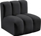 Arc Faux Leather Modular Chair Black - 101Black-ST - Vega Furniture