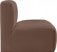 Arc Faux Leather Modular Chair Brown - 101Brown-ST - Vega Furniture