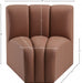 Arc Faux Leather Modular Chair Cognac - 101Cognac-CC - Vega Furniture